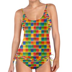 Background Colorful Abstract Tankini Set