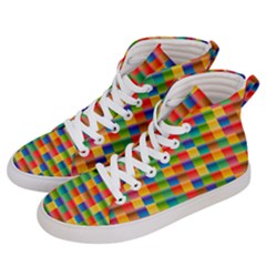 Background Colorful Abstract Men s Hi-top Skate Sneakers