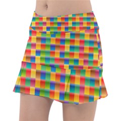 Background Colorful Abstract Tennis Skorts