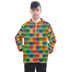 Background Colorful Abstract Men s Half Zip Pullover by HermanTelo