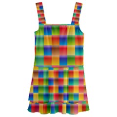 Background Colorful Abstract Kids  Layered Skirt Swimsuit