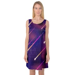 Meteor Rain Sleeveless Satin Nightdress