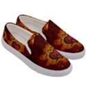 Beautiful Heart With Leaves Men s Canvas Slip Ons View3