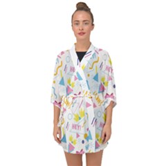 1 Arnold Half Sleeve Chiffon Kimono