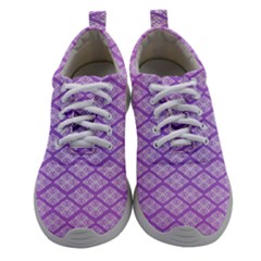 Pattern Texture Geometric Purple Women Athletic Shoes by Mariart