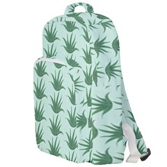Aloe Plants Pattern Scrapbook Double Compartment Backpack