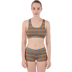 Pattern Brown Triangle Work It Out Gym Set by HermanTelo