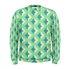 Background Chevron Green Men s Sweatshirt by HermanTelo