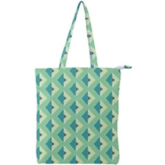 Background Chevron Green Double Zip Up Tote Bag by HermanTelo