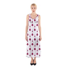 Pattern Card Sleeveless Maxi Dress