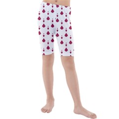 Pattern Card Kids  Mid Length Swim Shorts