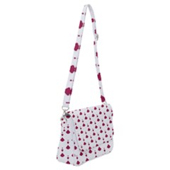 Pattern Card Shoulder Bag with Back Zipper