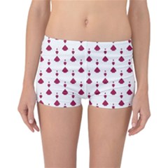 Pattern Card Reversible Boyleg Bikini Bottoms