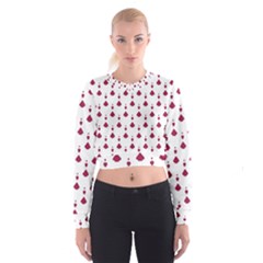 Pattern Card Cropped Sweatshirt