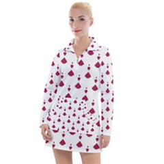 Pattern Card Women s Long Sleeve Casual Dress