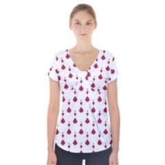 Pattern Card Short Sleeve Front Detail Top