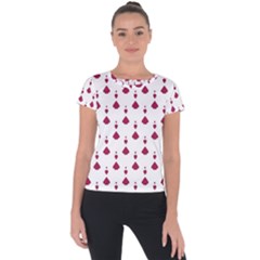 Pattern Card Short Sleeve Sports Top 