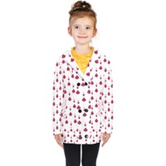 Pattern Card Kids  Double Breasted Button Coat