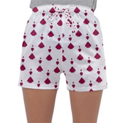 Pattern Card Sleepwear Shorts