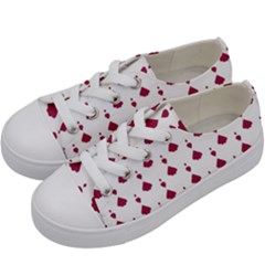 Pattern Card Kids  Low Top Canvas Sneakers