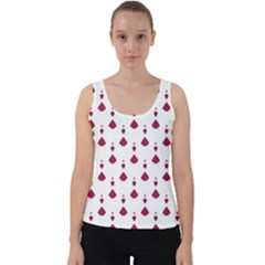 Pattern Card Velvet Tank Top