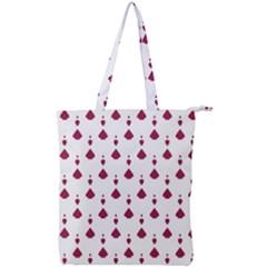 Pattern Card Double Zip Up Tote Bag