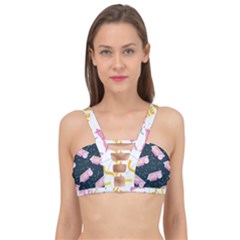 1 Arnold Dunkaroos Funfetti Print Dark Blue 1 Cage Up Bikini Top