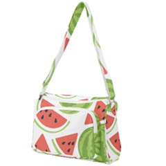 Watermelon Juice Auglis Clip Art Watermelon Front Pocket Crossbody Bag by Vaneshart