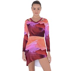 Canyon Arizona Sand Stone Asymmetric Cut-out Shift Dress by Vaneshart