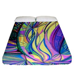 Happpy (4) Fitted Sheet (queen Size) by nicholakarma