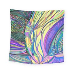 Happpy (4) Square Tapestry (small) by nicholakarma