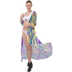 Happpy (4) Maxi Chiffon Beach Wrap by nicholakarma