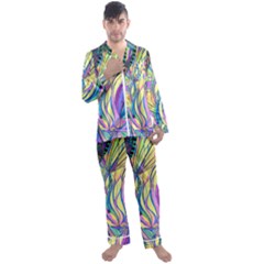 Happpy (4) Men s Satin Pajamas Long Pants Set