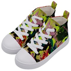 Red Country-1-1 Kids  Mid-top Canvas Sneakers by bestdesignintheworld