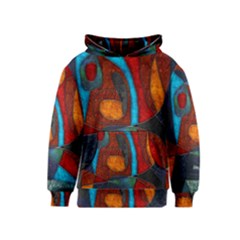 Abstract With Heart Kids  Pullover Hoodie