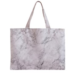 White Marble Texture Floor Background With Dark Gray Grey Texture Greek Marble Print Luxuous Real Marble Zipper Mini Tote Bag by genx