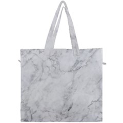 White Marble Texture Floor Background With Dark Gray Grey Texture Greek Marble Print Luxuous Real Marble Canvas Travel Bag by genx