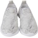 White Marble texture floor background with dark gray grey texture greek marble print luxuous real marble Kids  Slip On Sneakers View1