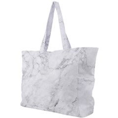 White Marble Texture Floor Background With Dark Gray Grey Texture Greek Marble Print Luxuous Real Marble Simple Shoulder Bag by genx