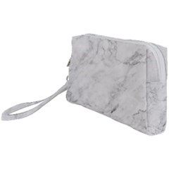 White Marble Texture Floor Background With Dark Gray Grey Texture Greek Marble Print Luxuous Real Marble Wristlet Pouch Bag (small) by genx