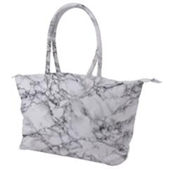 White Marble Texture Floor Background With Black Veins Texture Greek Marble Print Luxuous Real Marble Canvas Shoulder Bag by genx