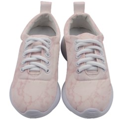 Pink Marble Texture Floor Background With Light Pink Veins Greek Marble Print Luxuous Real Marble  Kids Athletic Shoes by genx