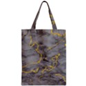 Marble neon retro light gray with gold yellow veins texture floor background retro neon 80s style neon colors print luxuous real marble Zipper Classic Tote Bag View1