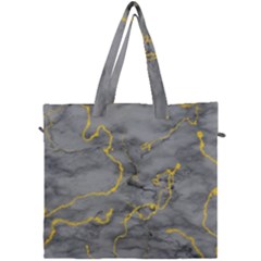 Marble Neon Retro Light Gray With Gold Yellow Veins Texture Floor Background Retro Neon 80s Style Neon Colors Print Luxuous Real Marble Canvas Travel Bag by genx