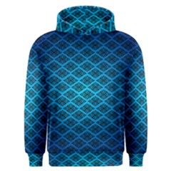 Pattern Texture Geometric Blue Men s Overhead Hoodie