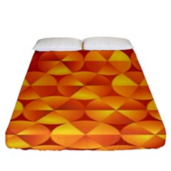 Background Triangle Circle Abstract Fitted Sheet (king Size)