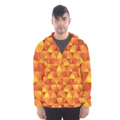 Background Triangle Circle Abstract Men s Hooded Windbreaker