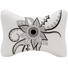 Elegant Decorative Abstract Flower Seat Head Rest Cushion by FantasyWorld7