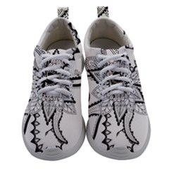 Elegant Decorative Abstract Flower Women Athletic Shoes by FantasyWorld7