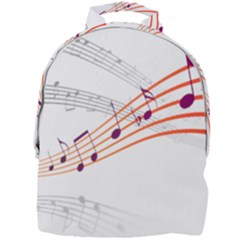 Music Notes Clef Sound Mini Full Print Backpack